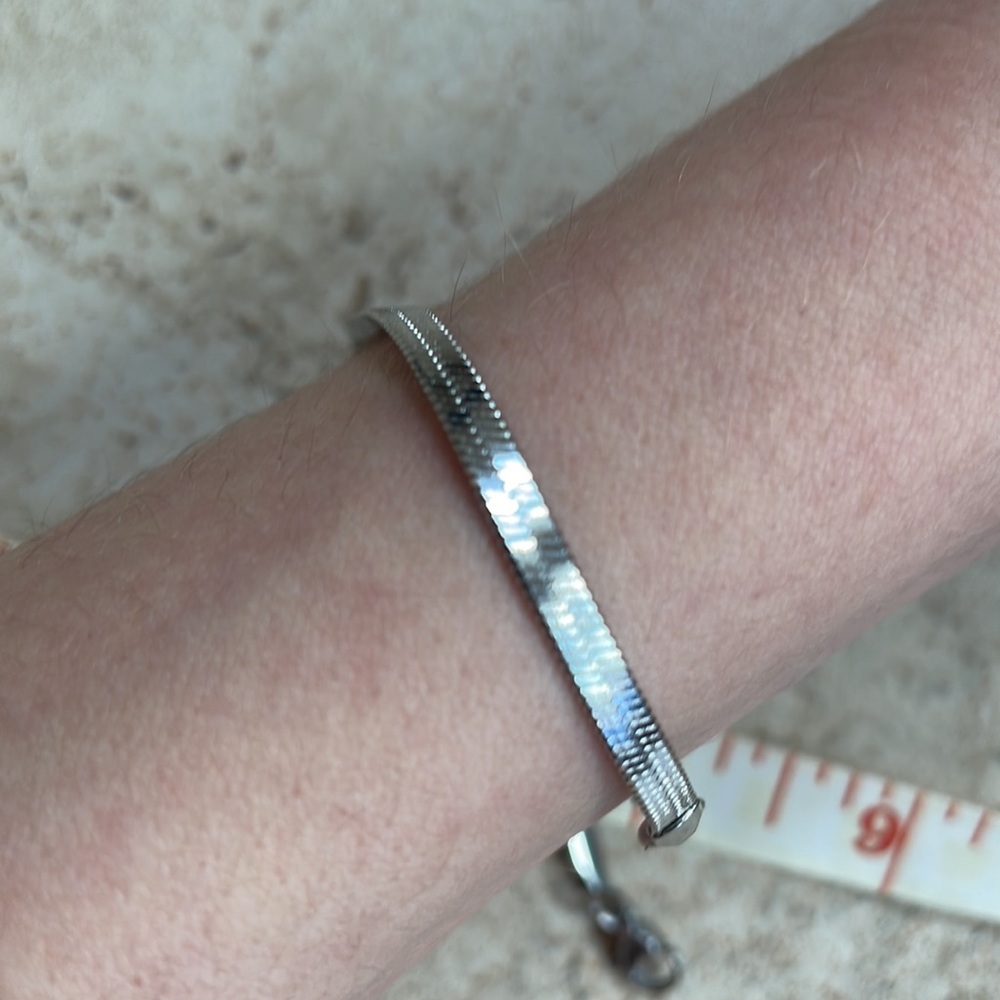 🖤5/$25 Silver bracelet solid stainless steel chain A